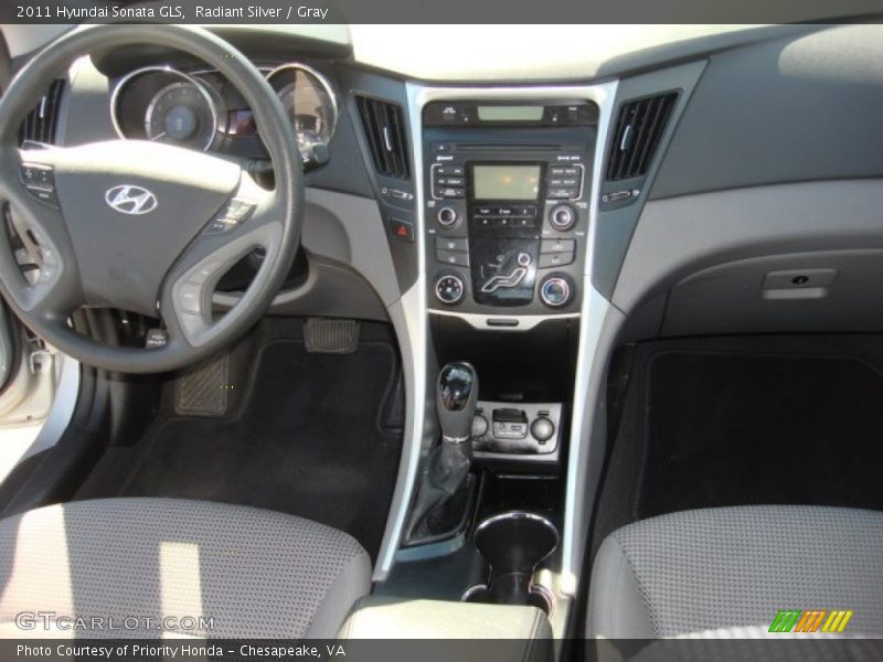 Radiant Silver / Gray 2011 Hyundai Sonata GLS