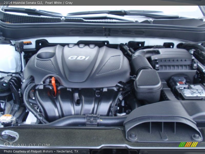 Pearl White / Gray 2014 Hyundai Sonata GLS