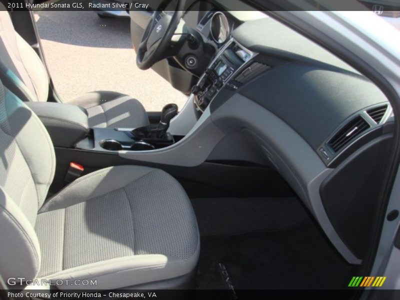 Radiant Silver / Gray 2011 Hyundai Sonata GLS