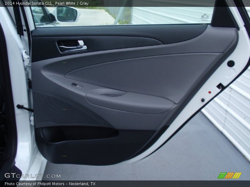 Pearl White / Gray 2014 Hyundai Sonata GLS