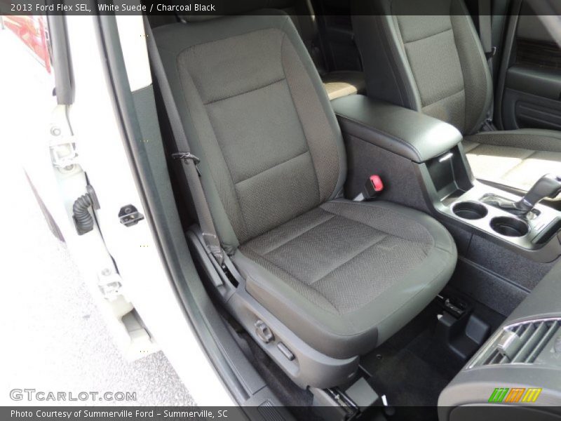 White Suede / Charcoal Black 2013 Ford Flex SEL