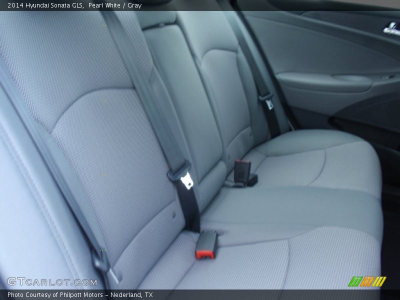 Pearl White / Gray 2014 Hyundai Sonata GLS