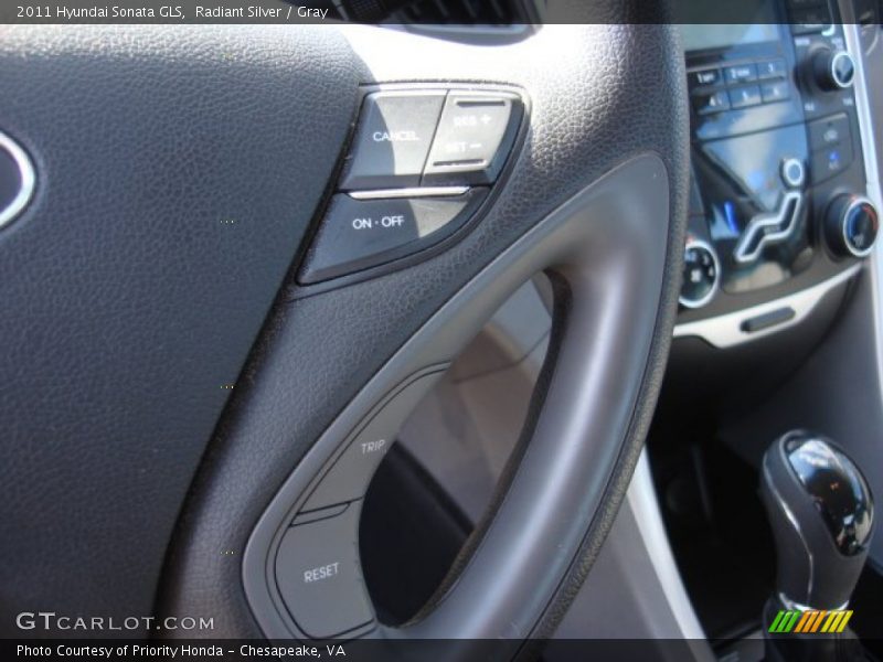 Radiant Silver / Gray 2011 Hyundai Sonata GLS