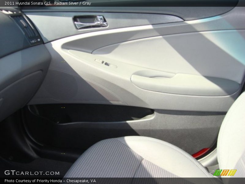 Radiant Silver / Gray 2011 Hyundai Sonata GLS