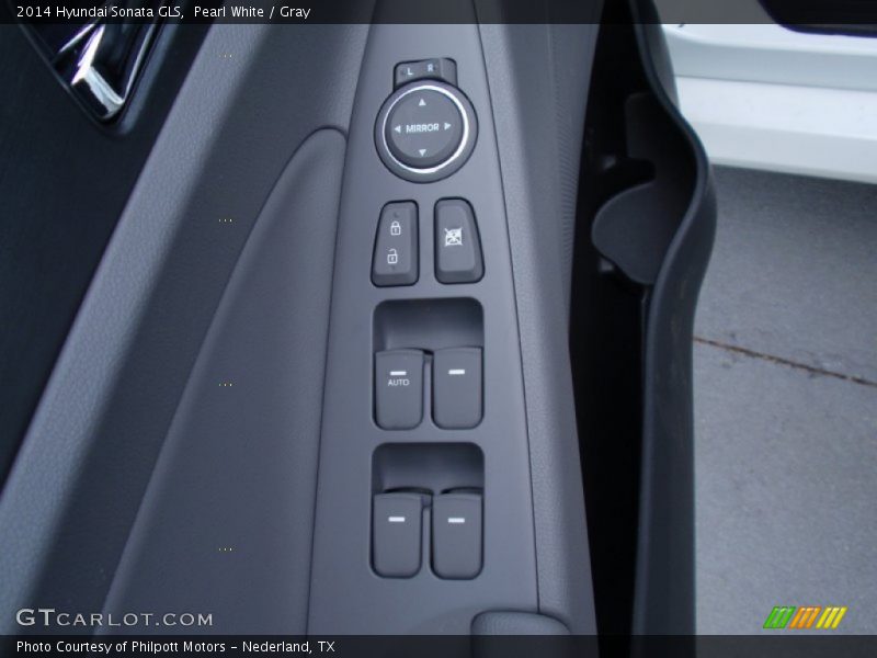 Pearl White / Gray 2014 Hyundai Sonata GLS