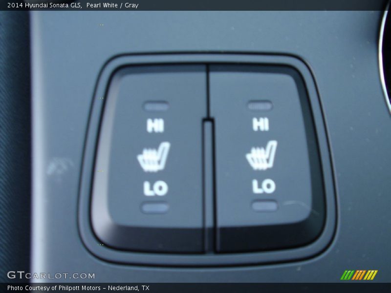 Pearl White / Gray 2014 Hyundai Sonata GLS