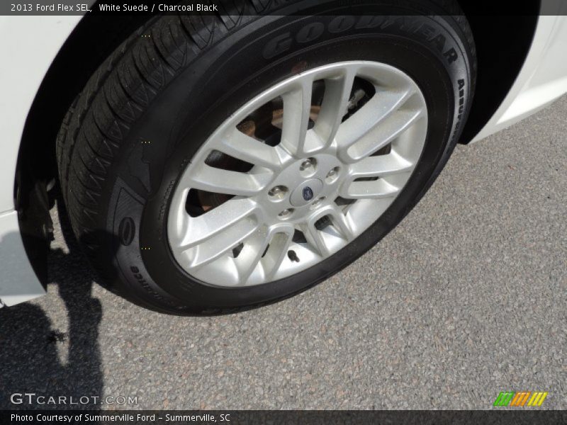 White Suede / Charcoal Black 2013 Ford Flex SEL