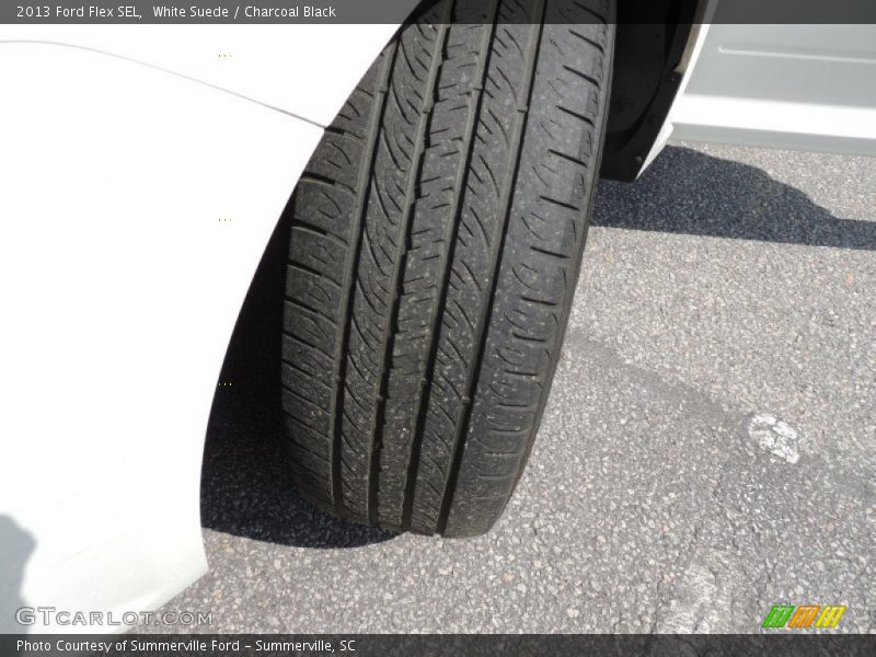 White Suede / Charcoal Black 2013 Ford Flex SEL