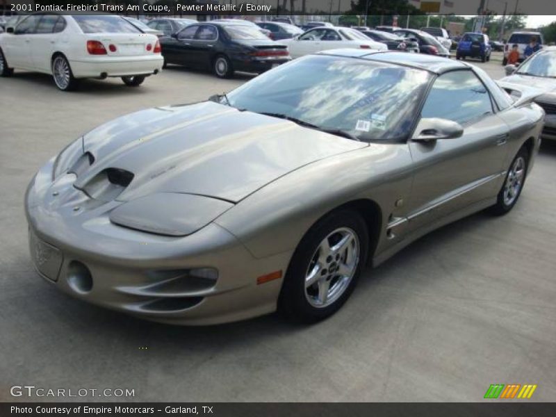 Pewter Metallic / Ebony 2001 Pontiac Firebird Trans Am Coupe