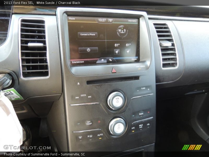 White Suede / Charcoal Black 2013 Ford Flex SEL