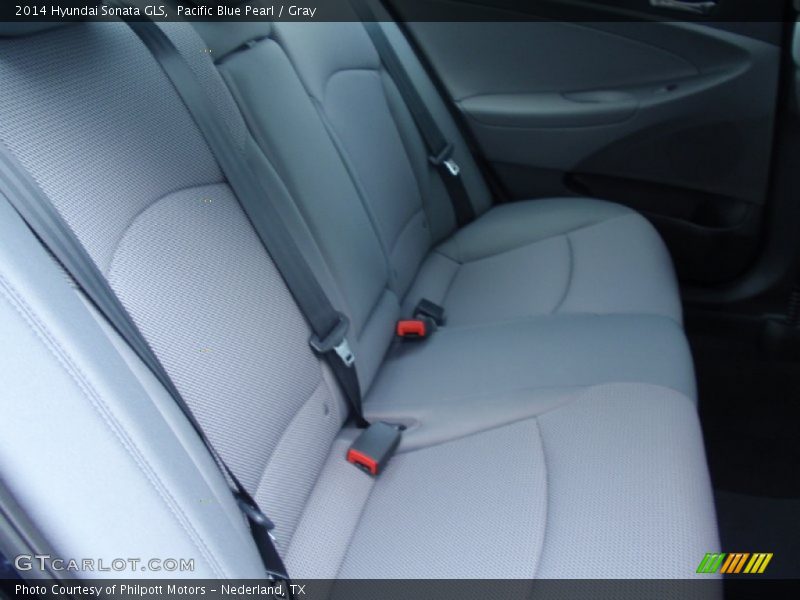 Pacific Blue Pearl / Gray 2014 Hyundai Sonata GLS