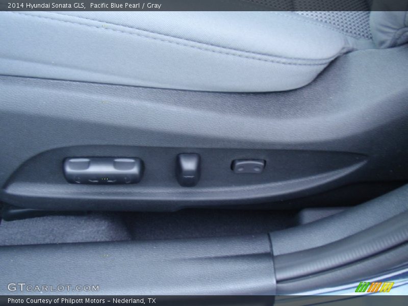 Pacific Blue Pearl / Gray 2014 Hyundai Sonata GLS