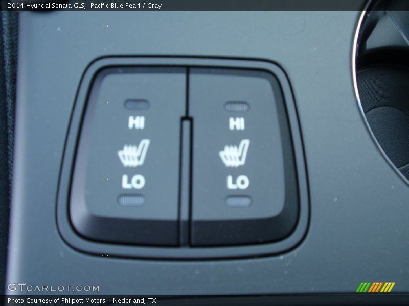 Pacific Blue Pearl / Gray 2014 Hyundai Sonata GLS