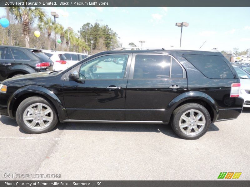 Black / Medium Light Stone 2008 Ford Taurus X Limited