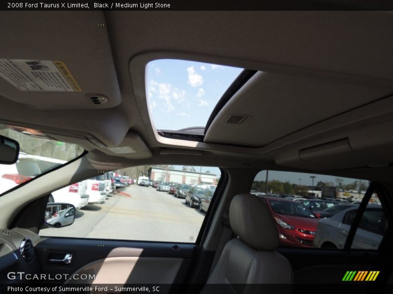 Black / Medium Light Stone 2008 Ford Taurus X Limited