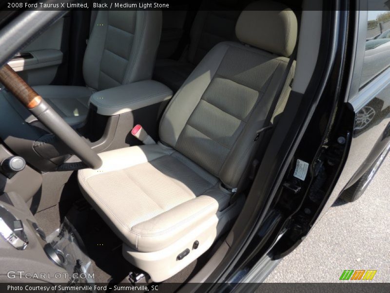 Black / Medium Light Stone 2008 Ford Taurus X Limited