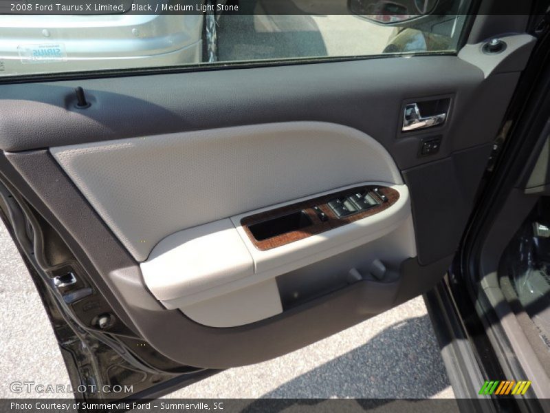 Black / Medium Light Stone 2008 Ford Taurus X Limited