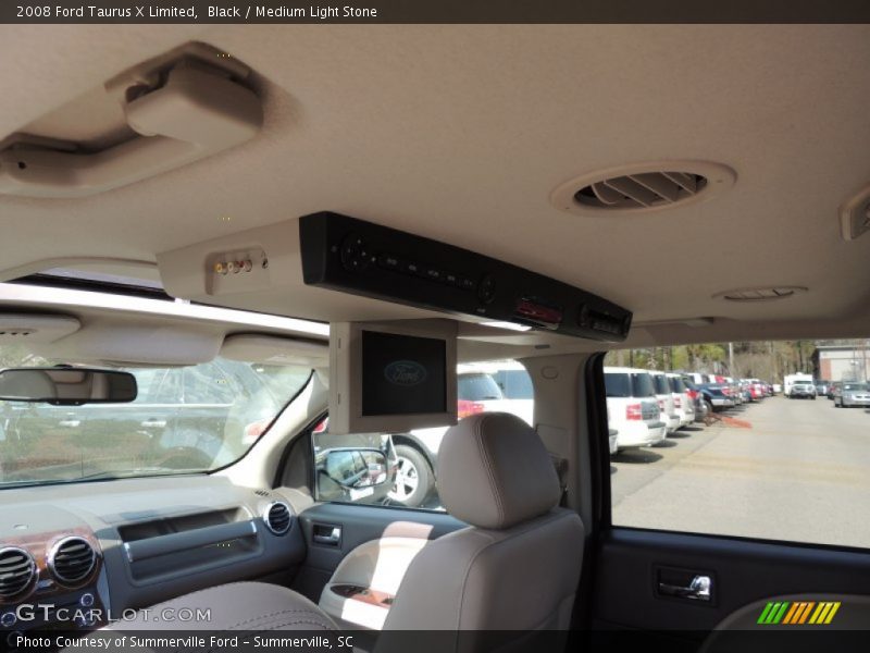 Black / Medium Light Stone 2008 Ford Taurus X Limited