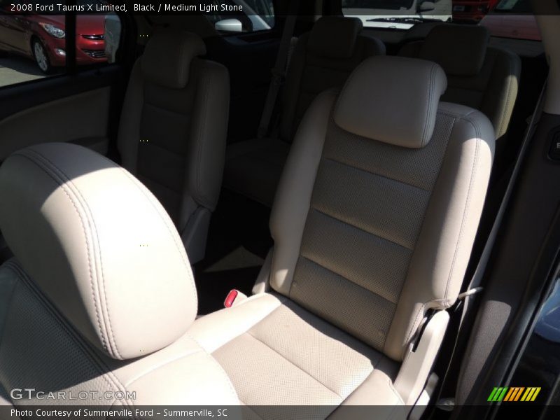 Black / Medium Light Stone 2008 Ford Taurus X Limited