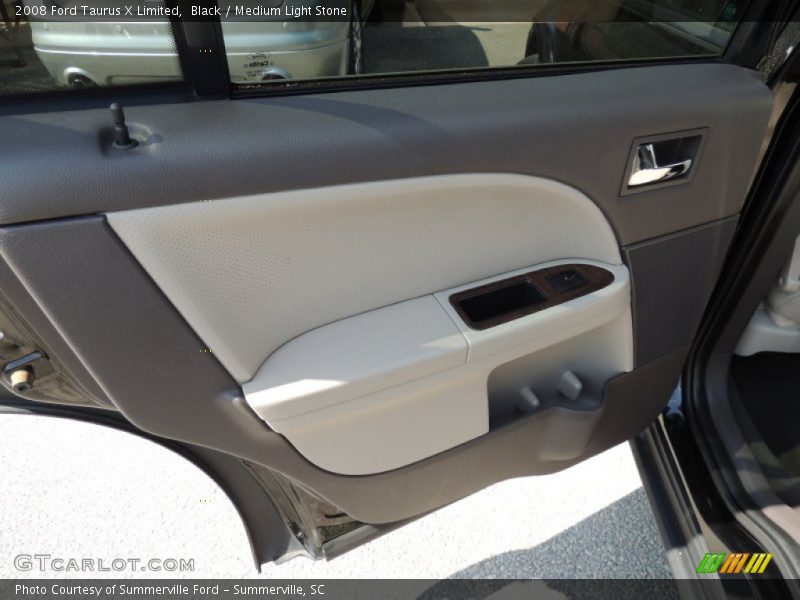Black / Medium Light Stone 2008 Ford Taurus X Limited