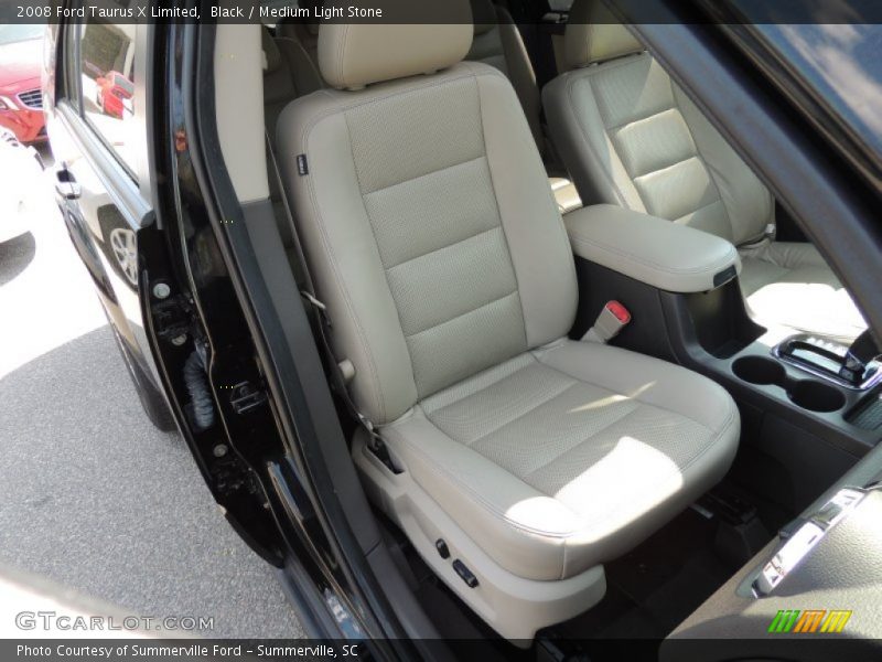 Black / Medium Light Stone 2008 Ford Taurus X Limited