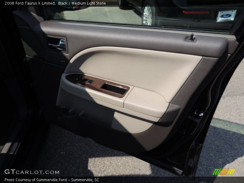 Black / Medium Light Stone 2008 Ford Taurus X Limited