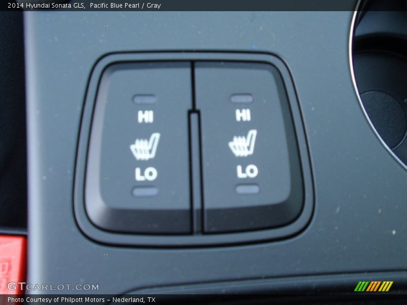 Pacific Blue Pearl / Gray 2014 Hyundai Sonata GLS