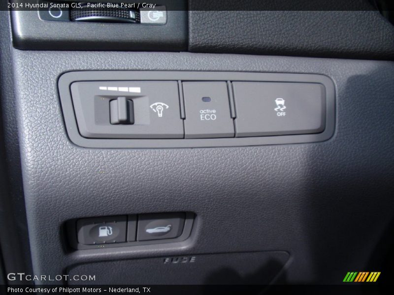Pacific Blue Pearl / Gray 2014 Hyundai Sonata GLS