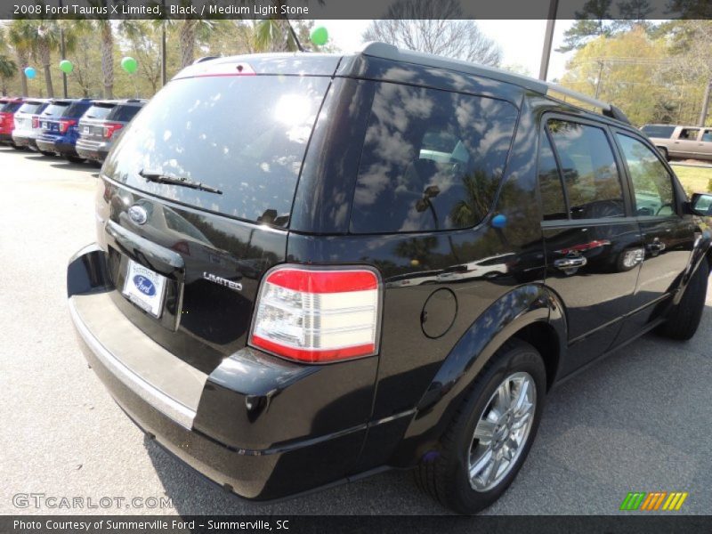 Black / Medium Light Stone 2008 Ford Taurus X Limited