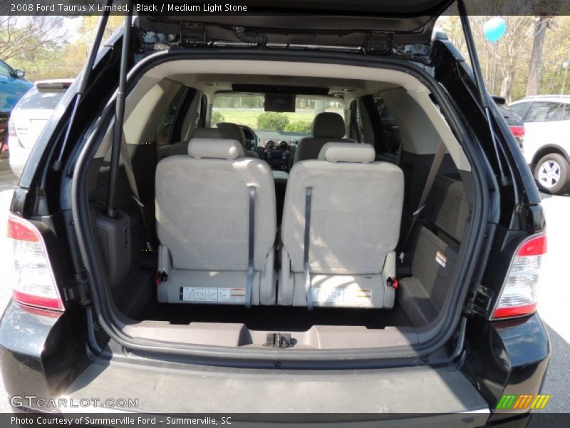 Black / Medium Light Stone 2008 Ford Taurus X Limited