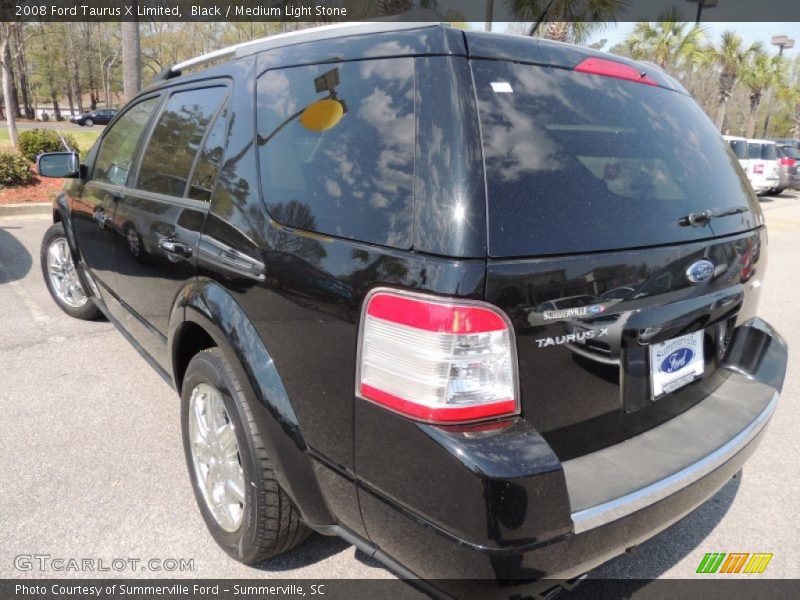 Black / Medium Light Stone 2008 Ford Taurus X Limited