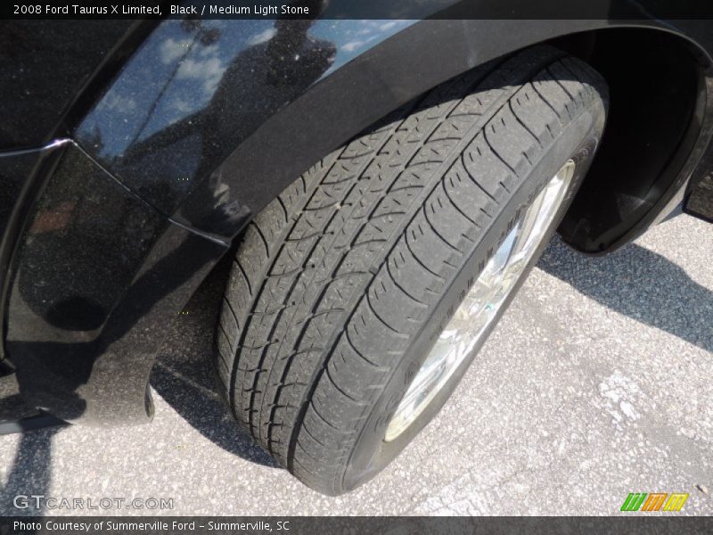Black / Medium Light Stone 2008 Ford Taurus X Limited