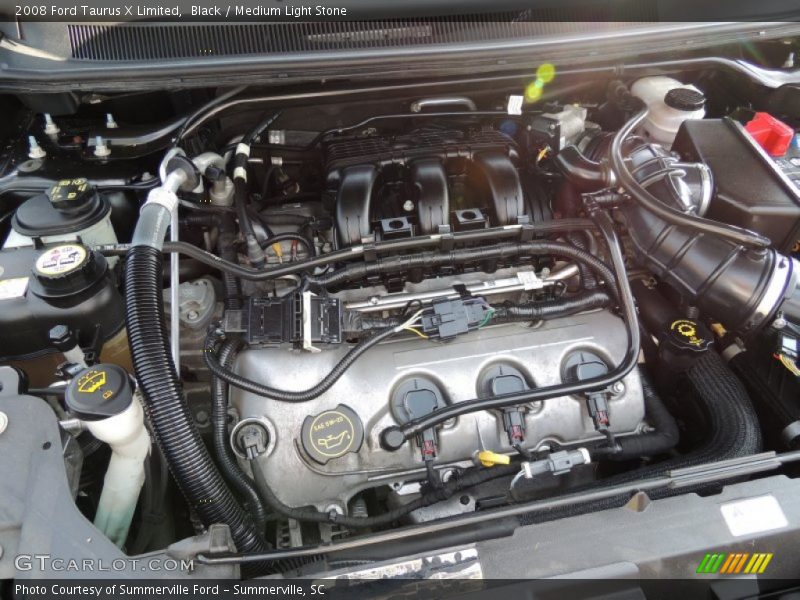Black / Medium Light Stone 2008 Ford Taurus X Limited