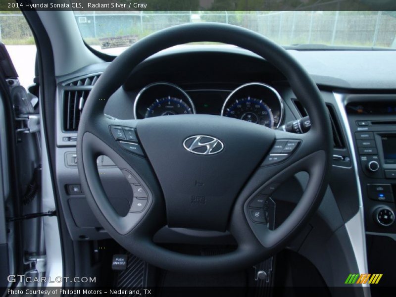 Radiant Silver / Gray 2014 Hyundai Sonata GLS