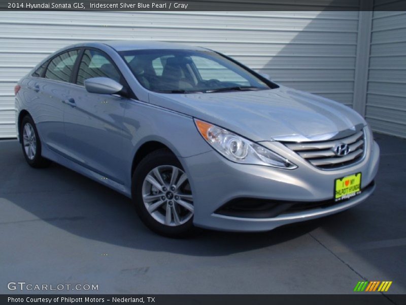 Iridescent Silver Blue Pearl / Gray 2014 Hyundai Sonata GLS