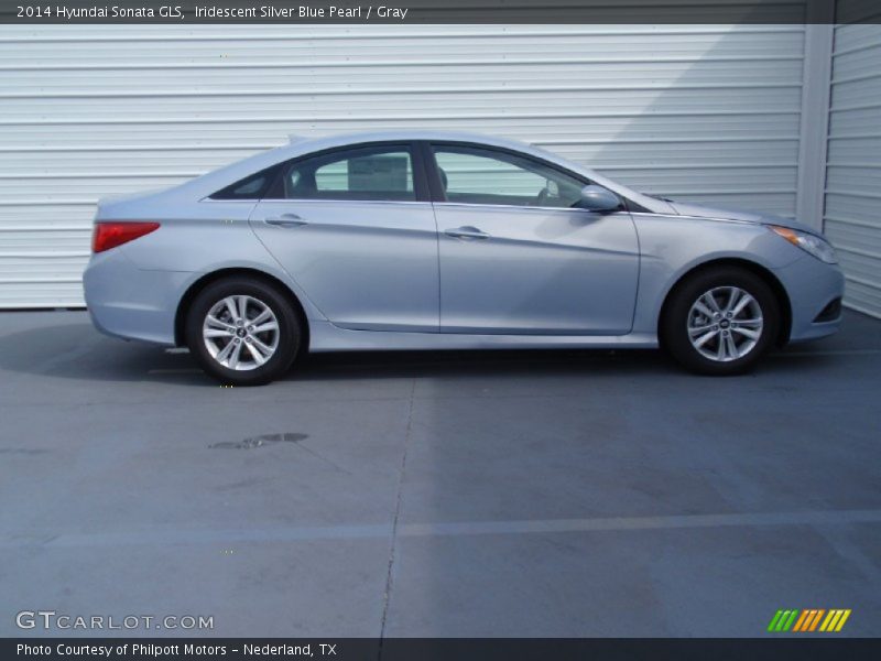 Iridescent Silver Blue Pearl / Gray 2014 Hyundai Sonata GLS
