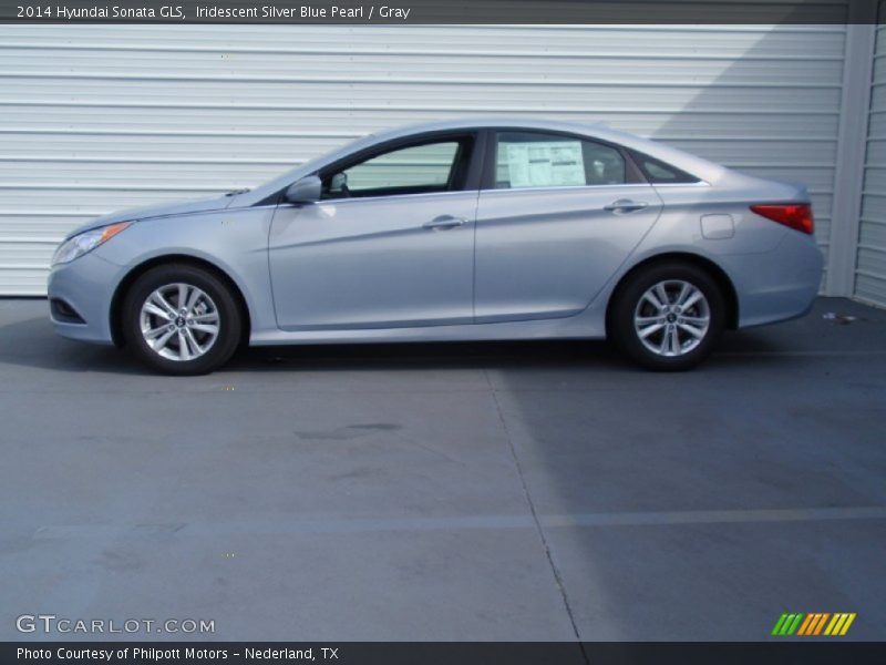 Iridescent Silver Blue Pearl / Gray 2014 Hyundai Sonata GLS