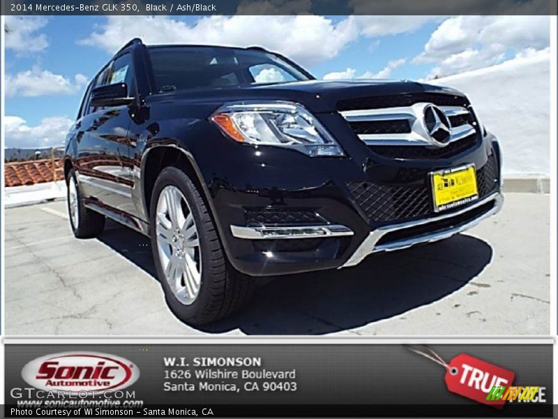 Black / Ash/Black 2014 Mercedes-Benz GLK 350