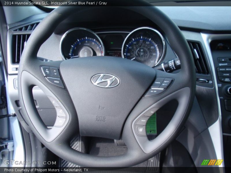 Iridescent Silver Blue Pearl / Gray 2014 Hyundai Sonata GLS