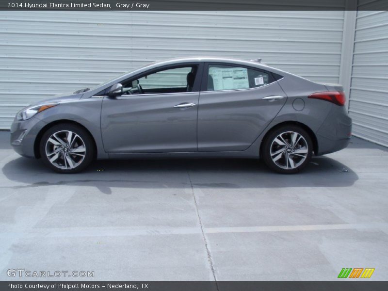 Gray / Gray 2014 Hyundai Elantra Limited Sedan