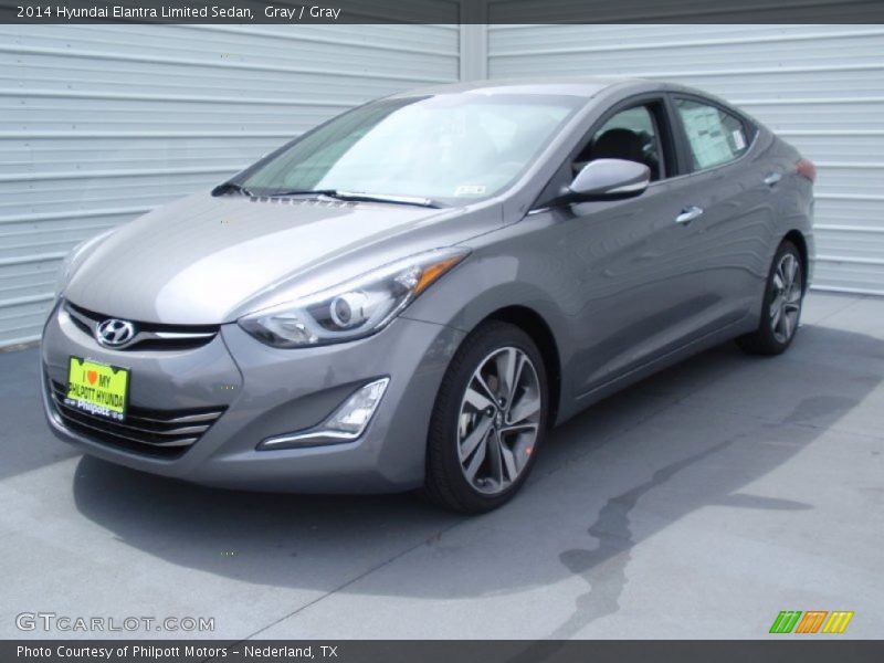 Gray / Gray 2014 Hyundai Elantra Limited Sedan