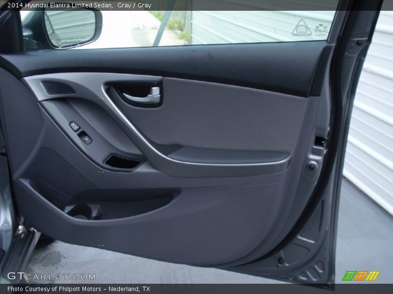 Gray / Gray 2014 Hyundai Elantra Limited Sedan