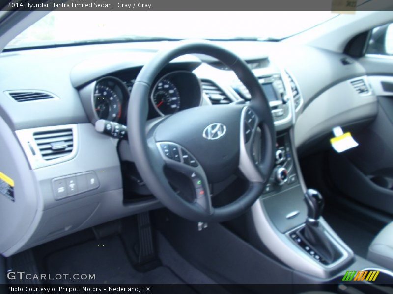 Gray / Gray 2014 Hyundai Elantra Limited Sedan