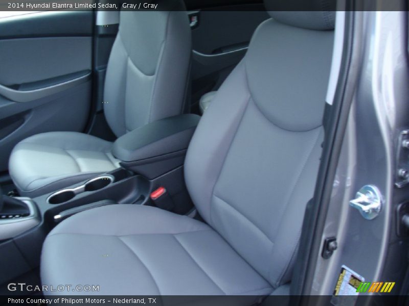 Gray / Gray 2014 Hyundai Elantra Limited Sedan
