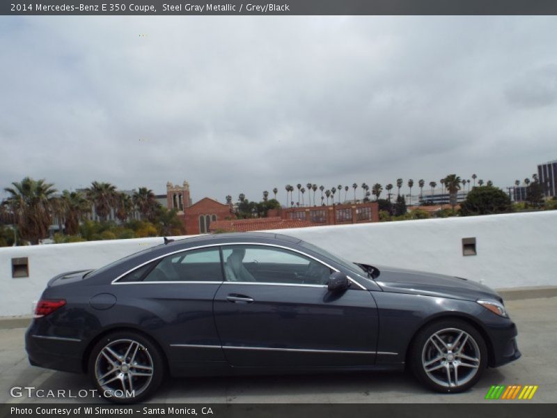 Steel Gray Metallic / Grey/Black 2014 Mercedes-Benz E 350 Coupe