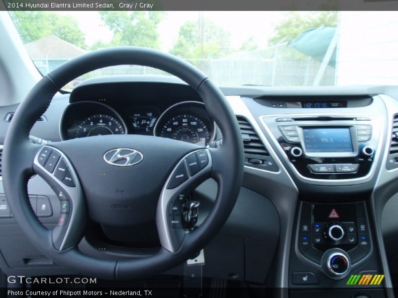 Gray / Gray 2014 Hyundai Elantra Limited Sedan