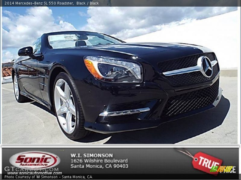Black / Black 2014 Mercedes-Benz SL 550 Roadster