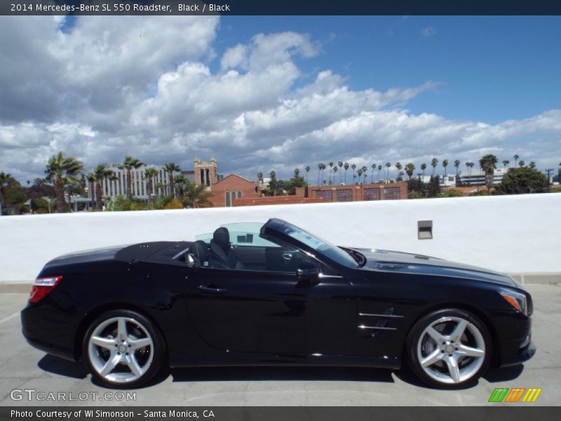 Black / Black 2014 Mercedes-Benz SL 550 Roadster
