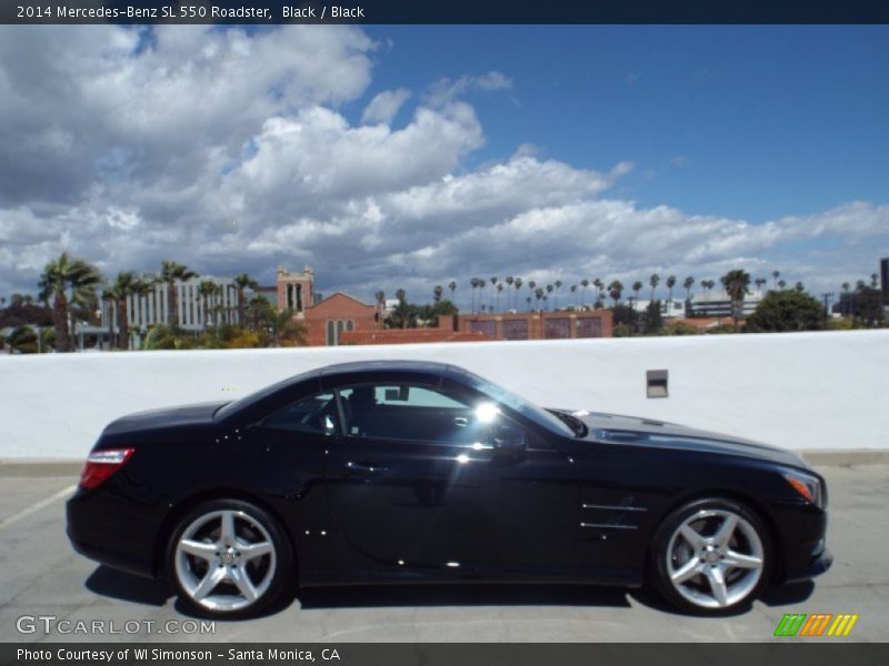 Black / Black 2014 Mercedes-Benz SL 550 Roadster