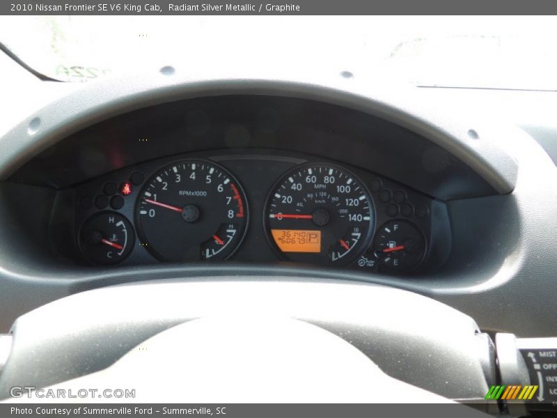 Radiant Silver Metallic / Graphite 2010 Nissan Frontier SE V6 King Cab